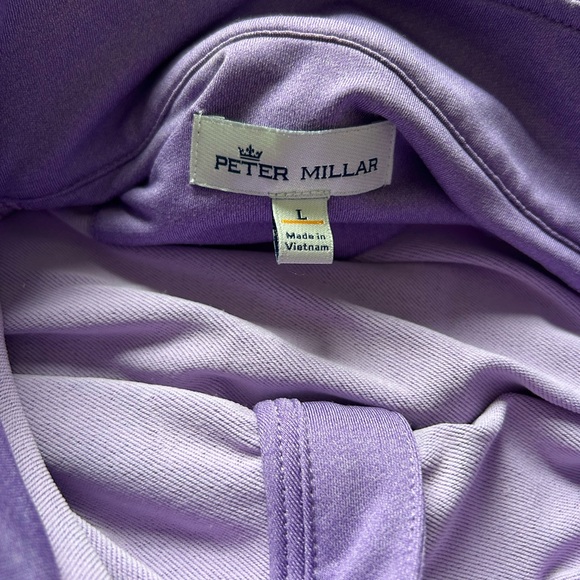 PGA Ocean Course Kiawah Peter Millar purple 1/4 Zip Pullover - L - Picture 3 of 4